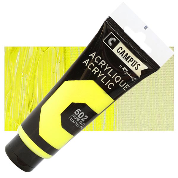 CAMPUS Acrylic 100ml 502 Fluorescent Yellow