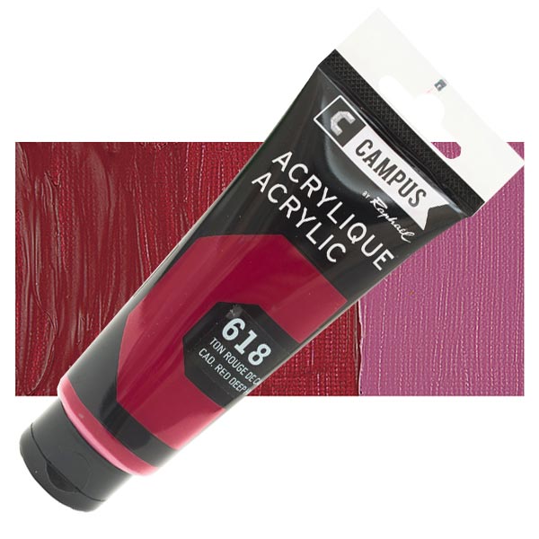 CAMPUS Acrylic 100ml 618 Cadmium Red Deep Hue