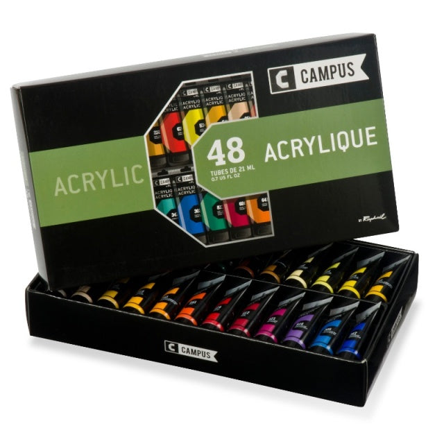 CAMPUS Acrylic Cardboard Set 48x21ml
