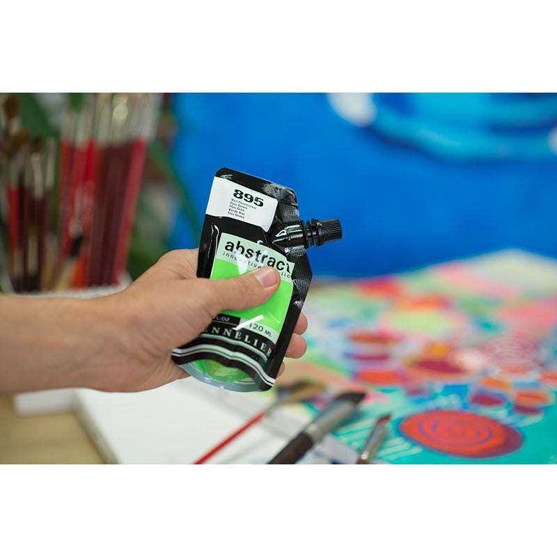 SENNELIER abstract 120ml 895 Fluorescent Green