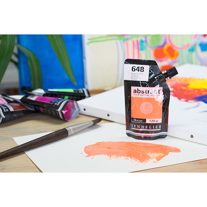 SENNELIER abstract 120ml 648 Fluo. Orange