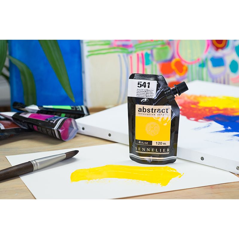 SENNELIER abstract 120ml 541 Cadmium Yellow Med Hue