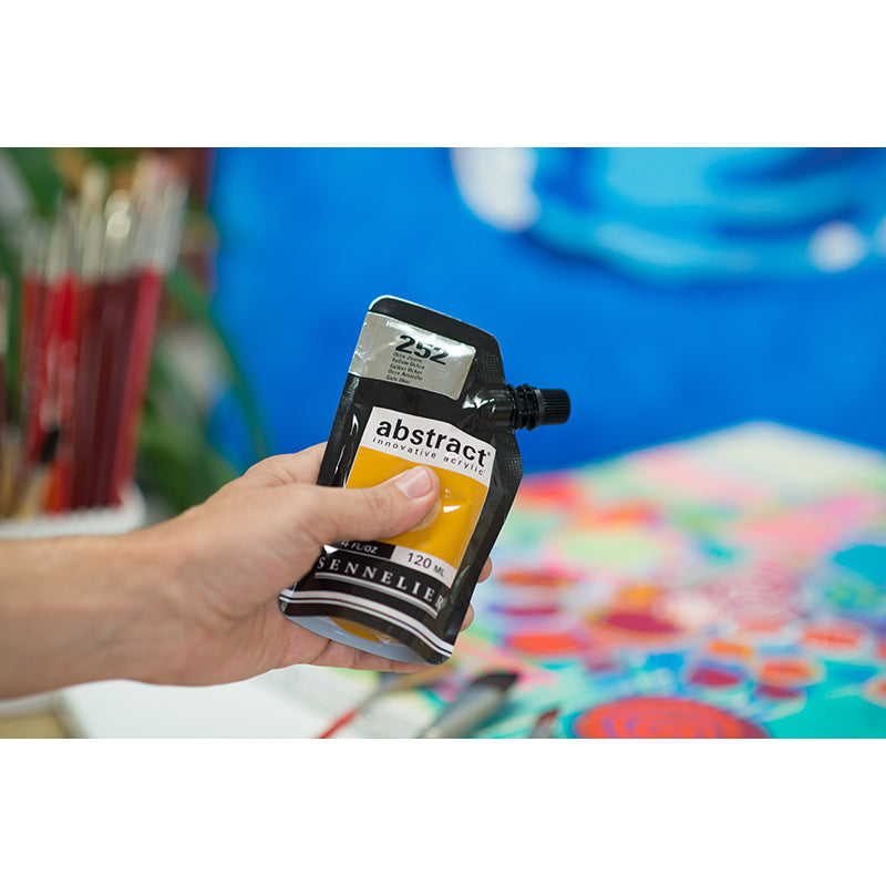 SENNELIER abstract 120ml 252 Yellow Ochre