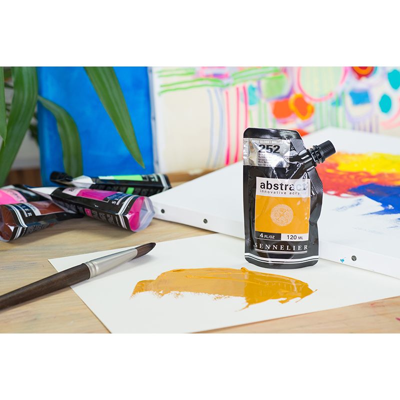 SENNELIER abstract 120ml 252 Yellow Ochre
