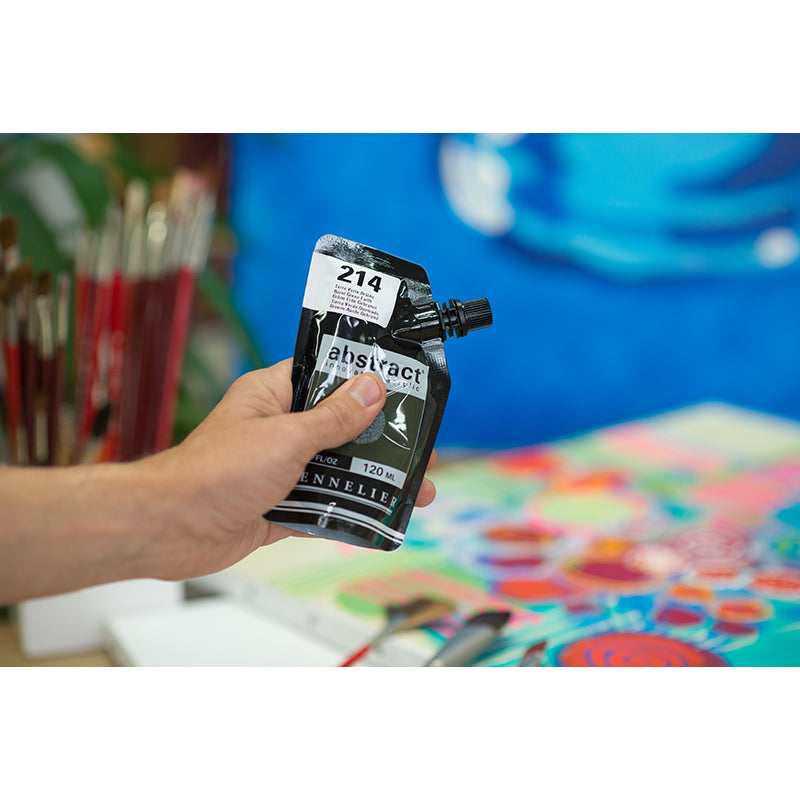 SENNELIER abstract 120ml 214 Burnt Green Earth