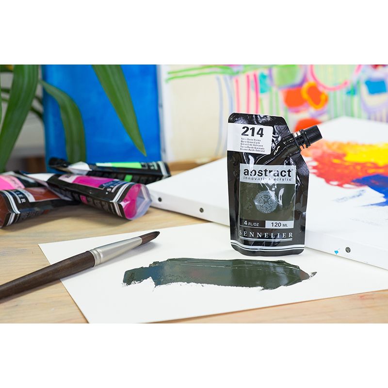 SENNELIER abstract 120ml 214 Burnt Green Earth