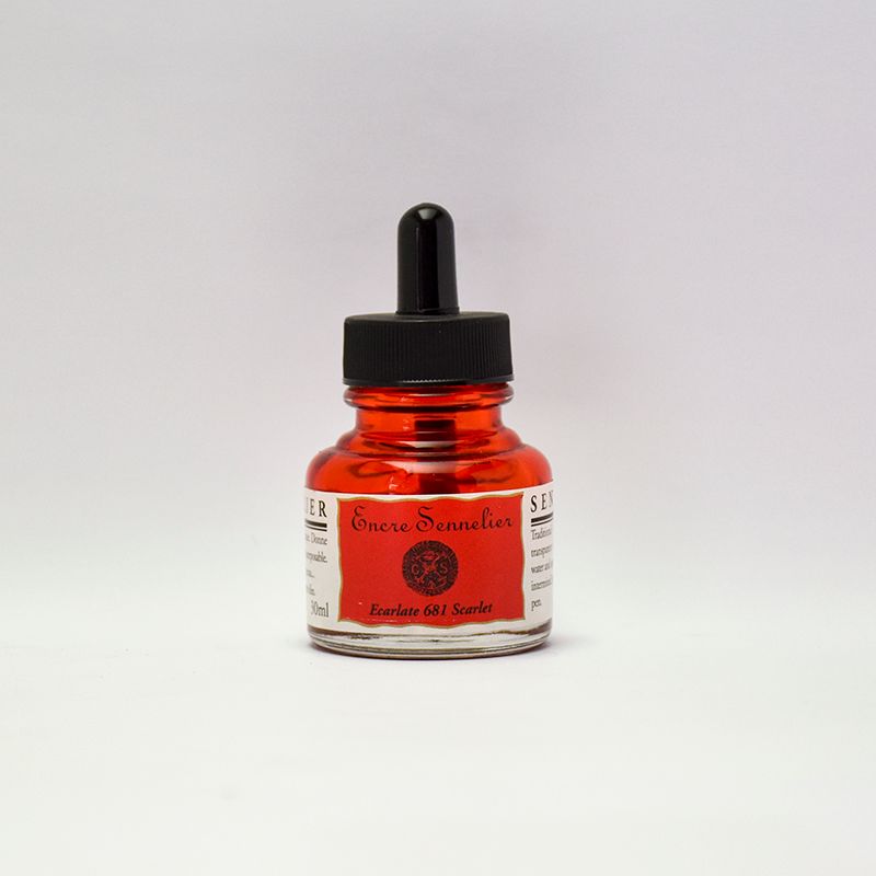 SENNELIER Ink 30ml 681 Scarlet