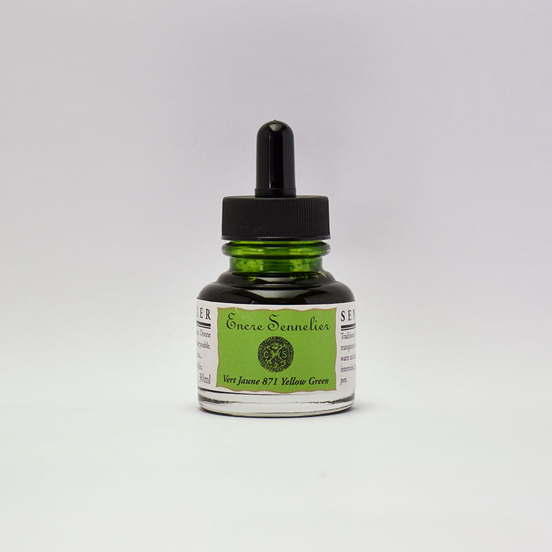 SENNELIER Ink 30ml 871 Yellowish Green