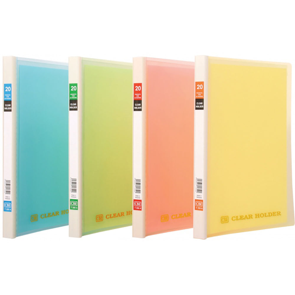 CBE Ref.Clear Holder T359A A4-PP 20P 32h T.Yellow