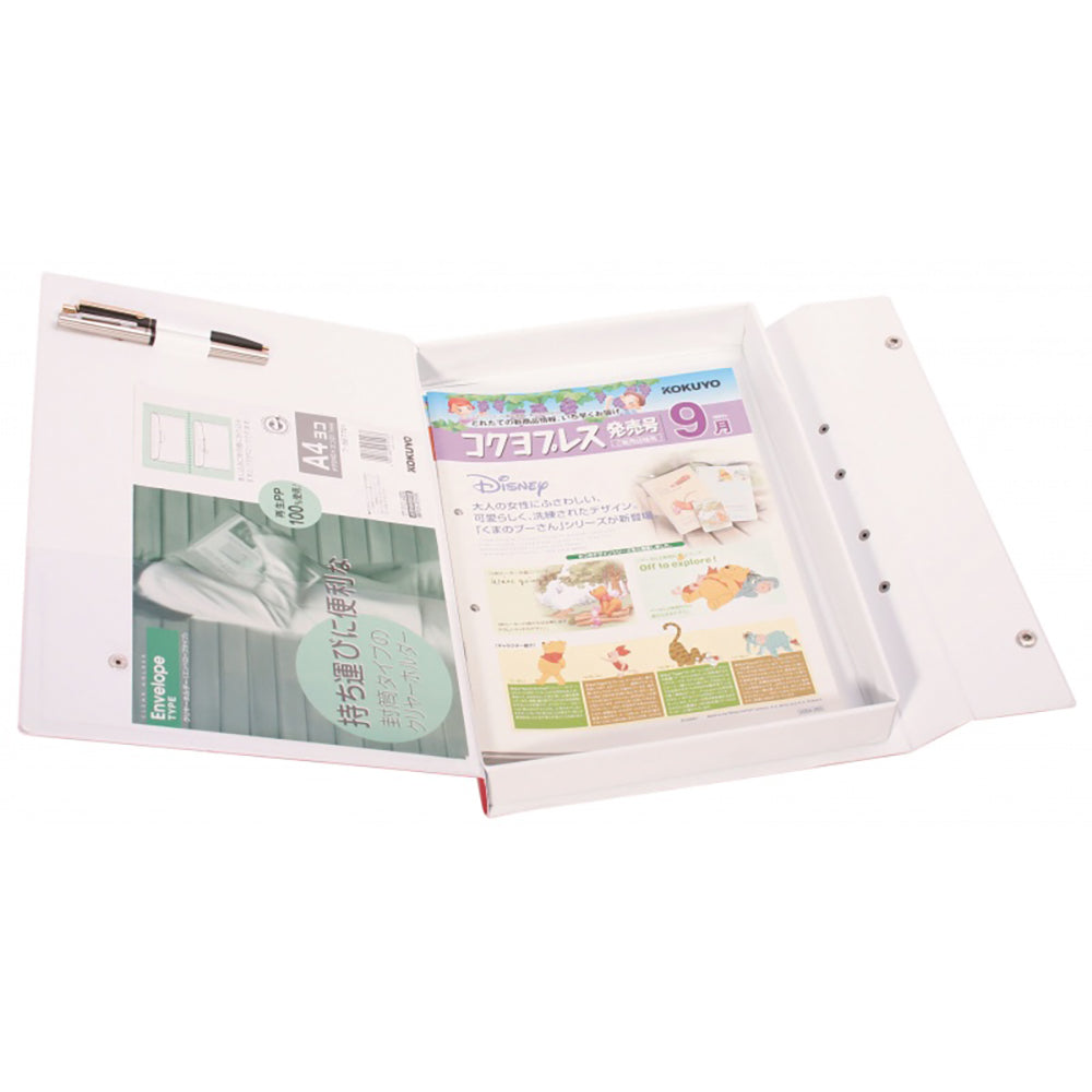 CBE Box File 06202 FC-PVC w/Handle 3Cols Red