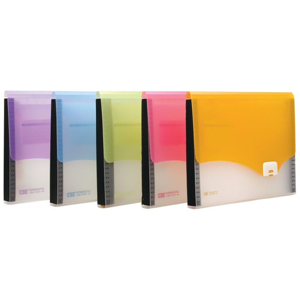 CBE Expanding File F4307 A4 13P Yellow