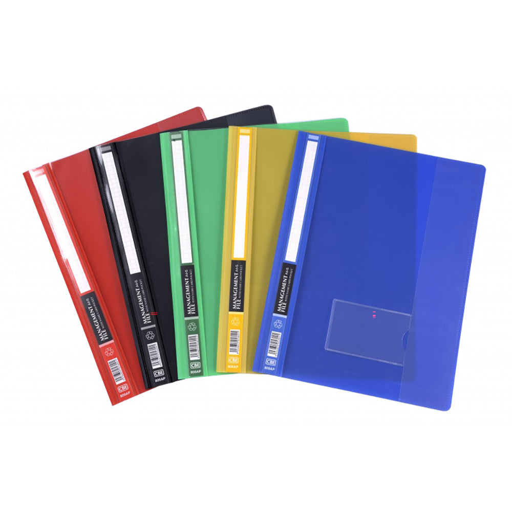 CBE Management File 809AP A4-PP w/Pocket Yellow