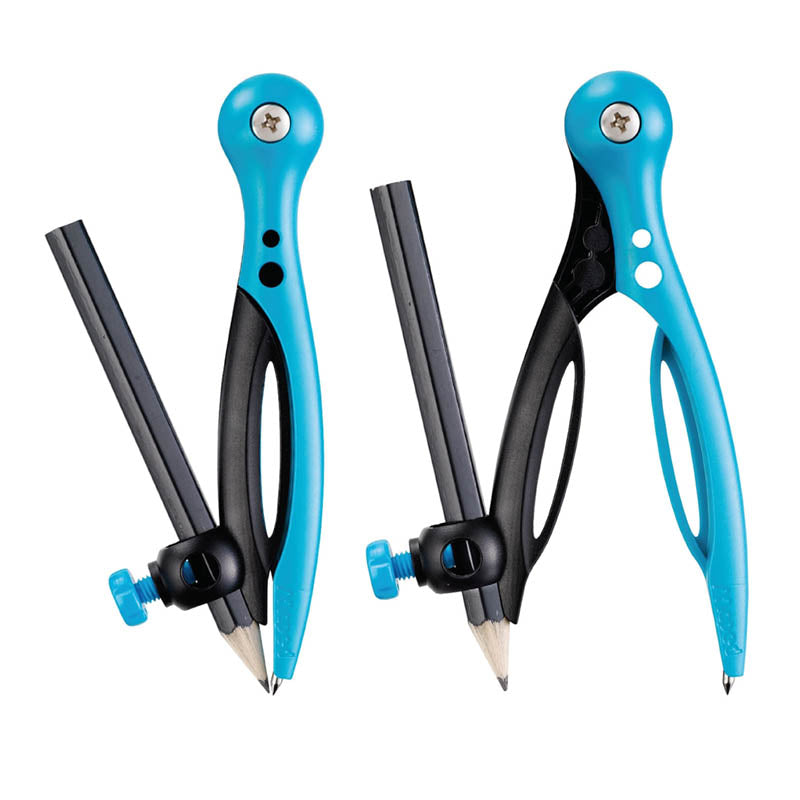 MAPED Compass w/Universal Holder+Pencil Blue