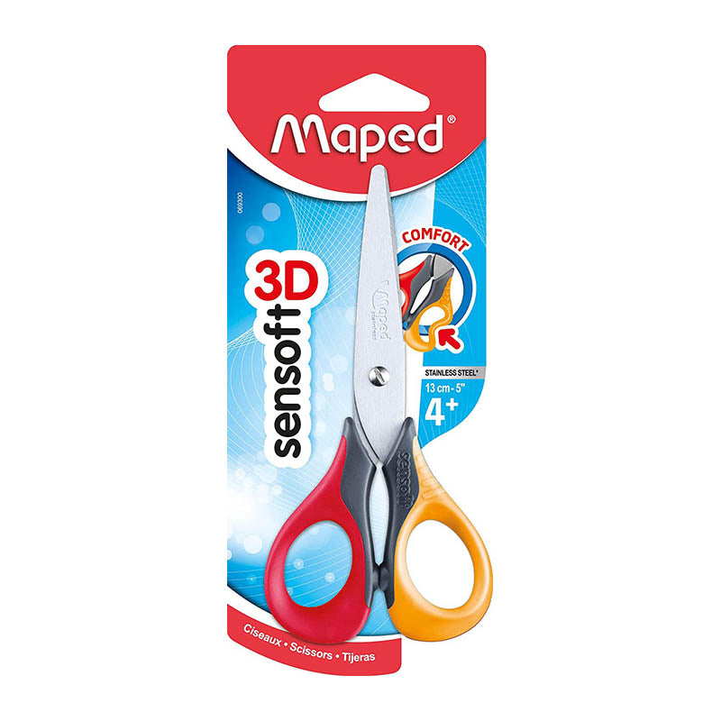 MAPED Sensoft 3D Scissors 13cm Green/Blue