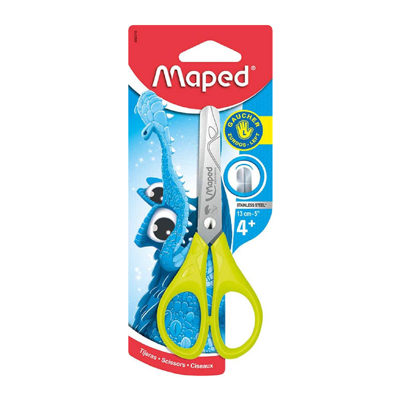 MAPED Essentials 464310 LH Scissors 13cm Green