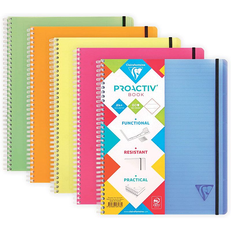 CLAIREFONTAINE Linicolor Fresh Meeting Book A4+ 80s Yellow Default Title