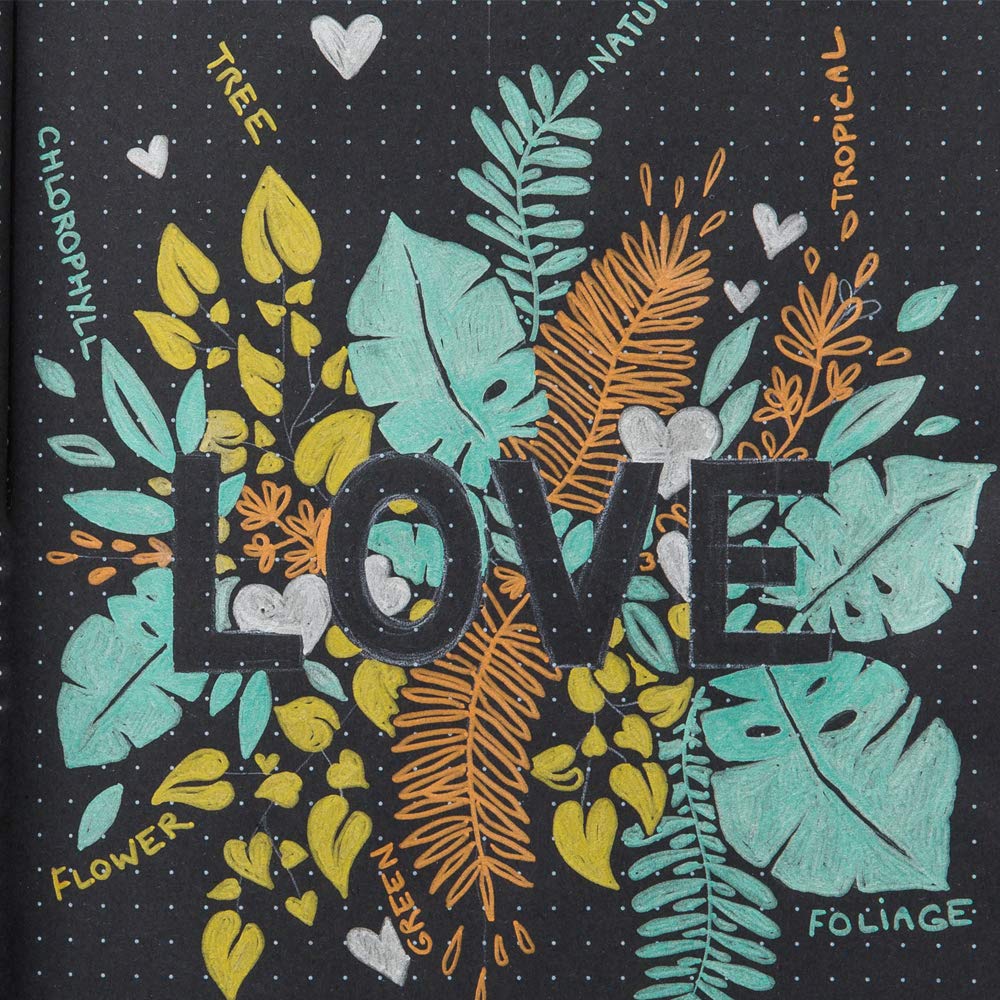 QUO VADIS Life Journal Dots L Black Edition15x21cm 1218735