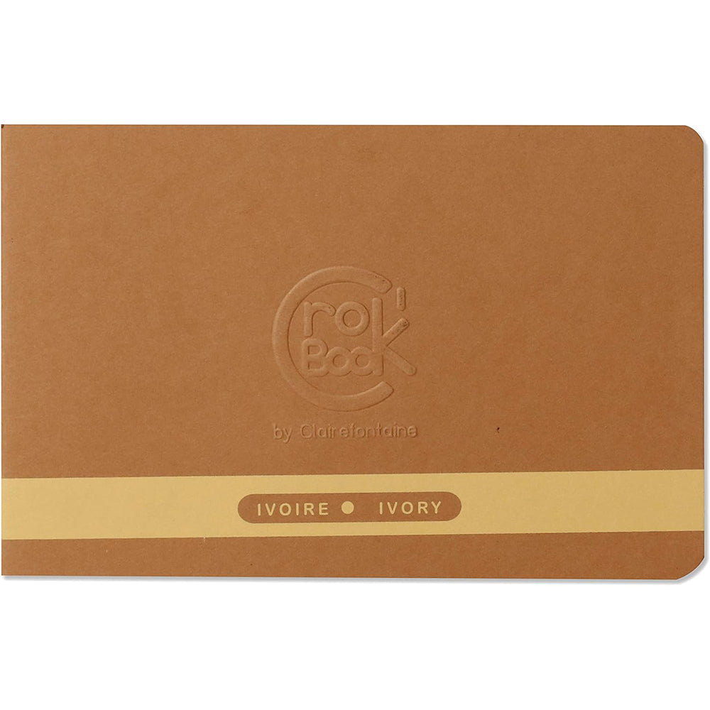 CLAIREFONTAINE Crok'Book Stapled L17x11cm 90gsm Ivory-Assorted