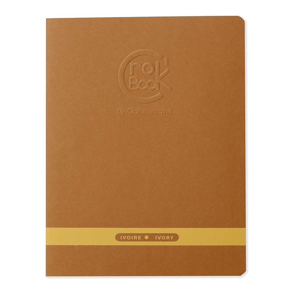 CLAIREFONTAINE Crok'Book Stapled P17x22cm 90gsm Ivory-Assorted