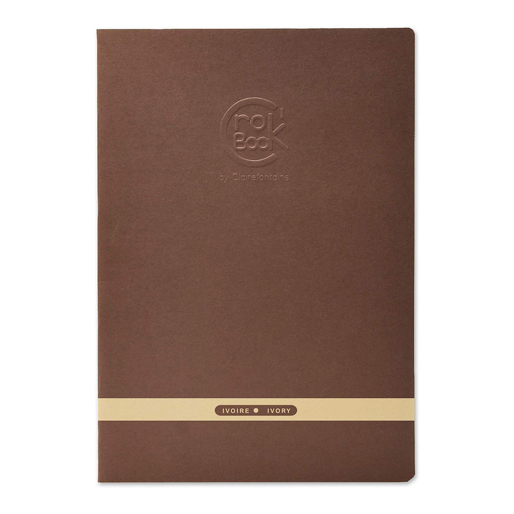 CLAIREFONTAINE Crok'Book Stapled A4 Portrait 90gsm Ivory-Assor