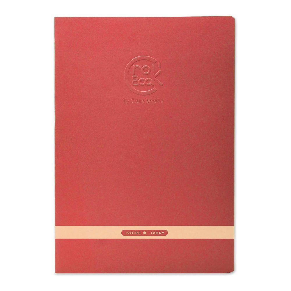 CLAIREFONTAINE Crok'Book Stapled A4 Portrait 90gsm Ivory-Assor