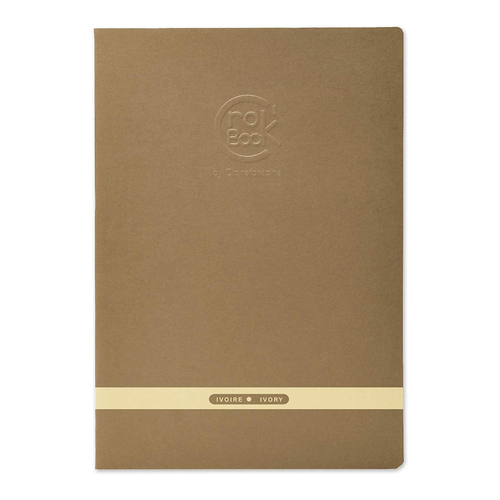 CLAIREFONTAINE Crok'Book Stapled A4 Portrait 90gsm Ivory-Assor