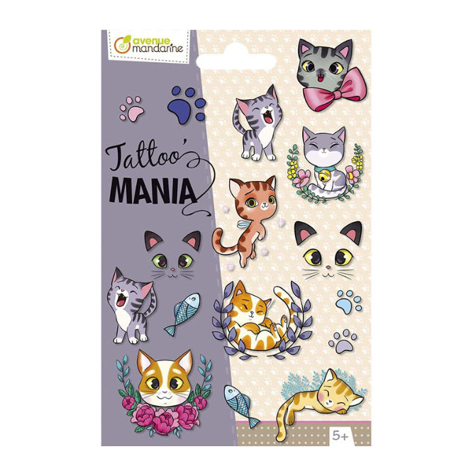 AVENUE MANDARINE Tattoo Mania Cats Default Title