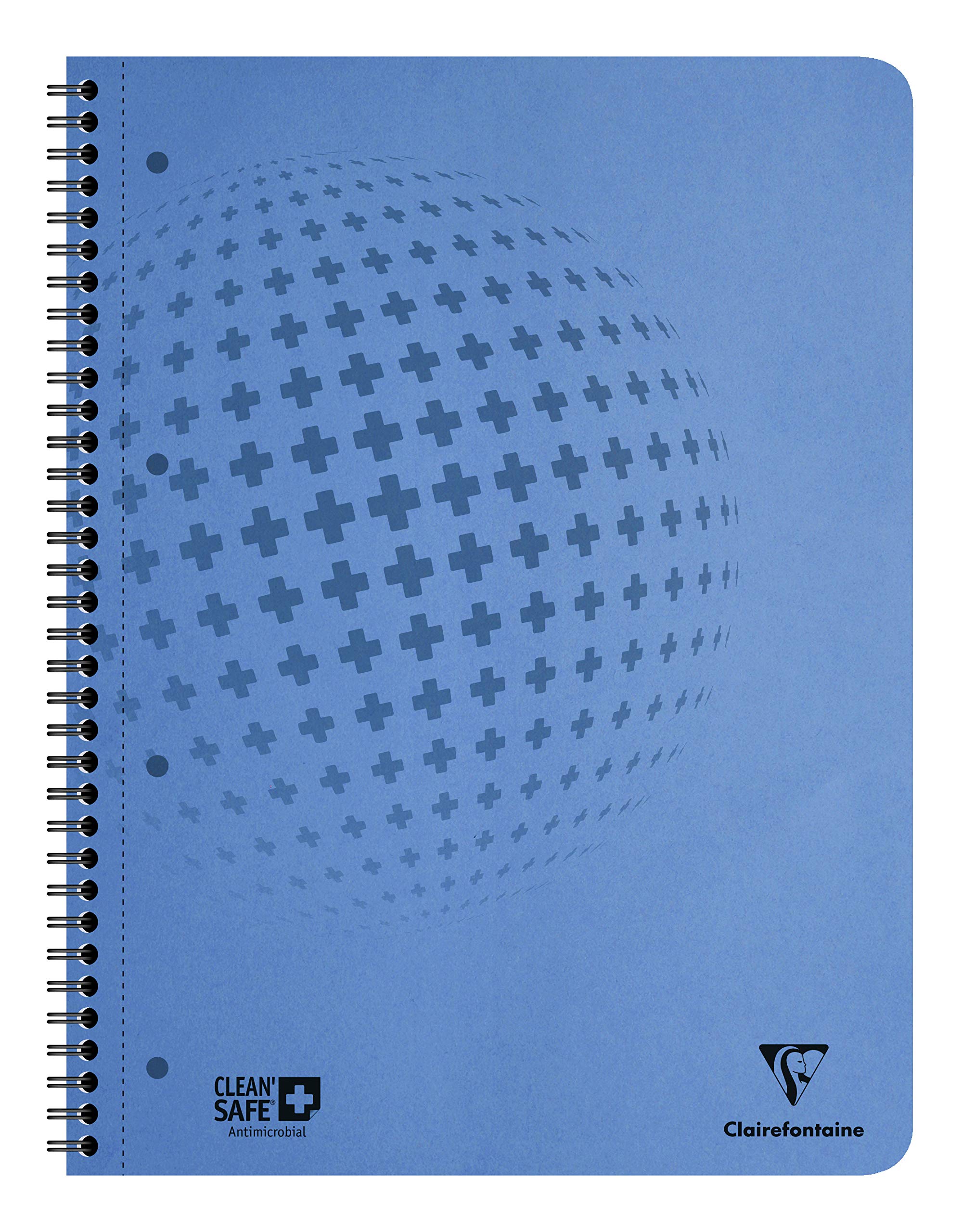 CLAIREFONTAINE Clean'Safe WB Notebook A4+ 90g 80s 5x5 Sq Blue