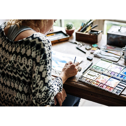 CLAIREFONTAINE Fontaine Wirebound Hot Pressed 300g 30x40cm 12s Default Title