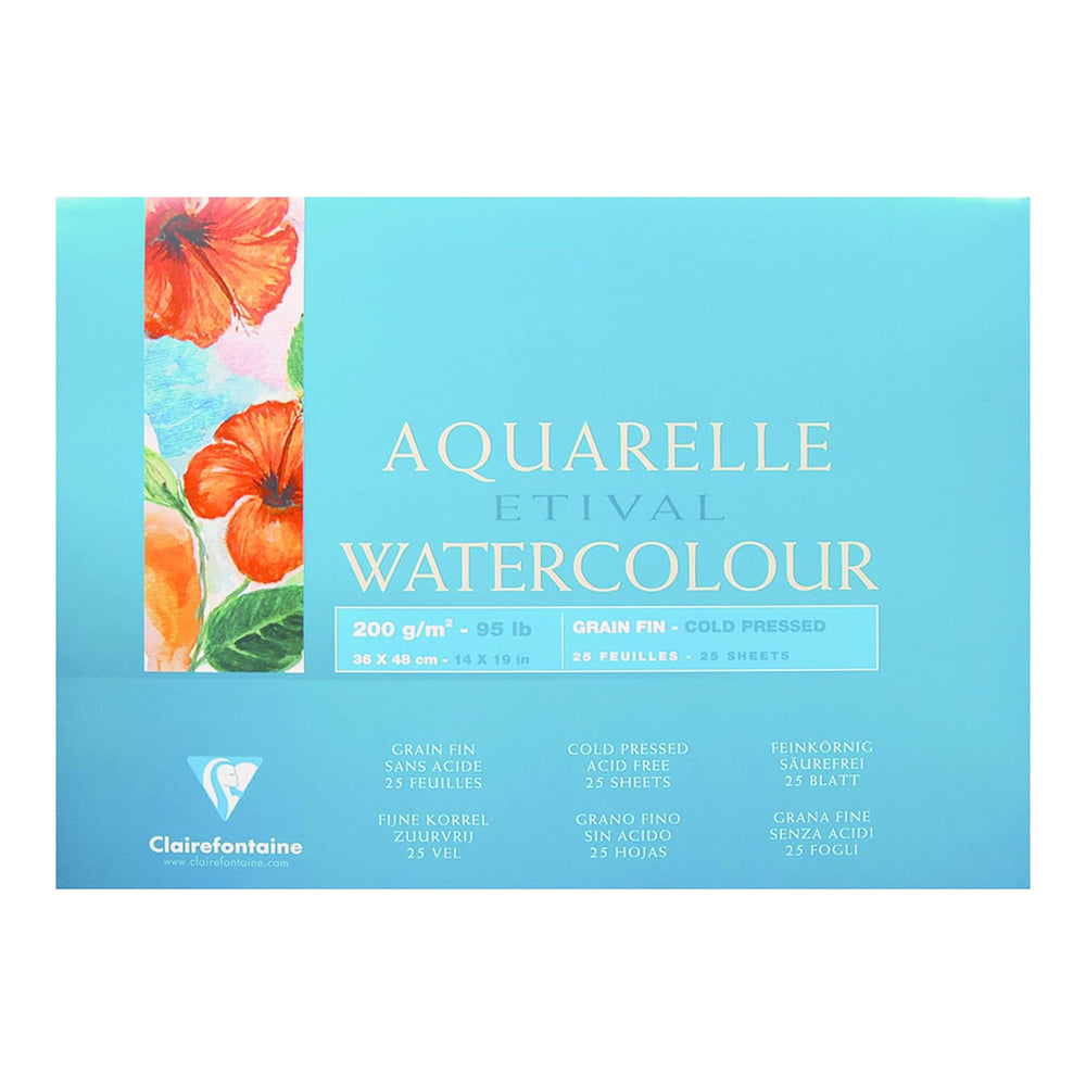 CLAIREFONTAINE Etival 4 Sides Cold Pressed 200g 36x48cm 25s