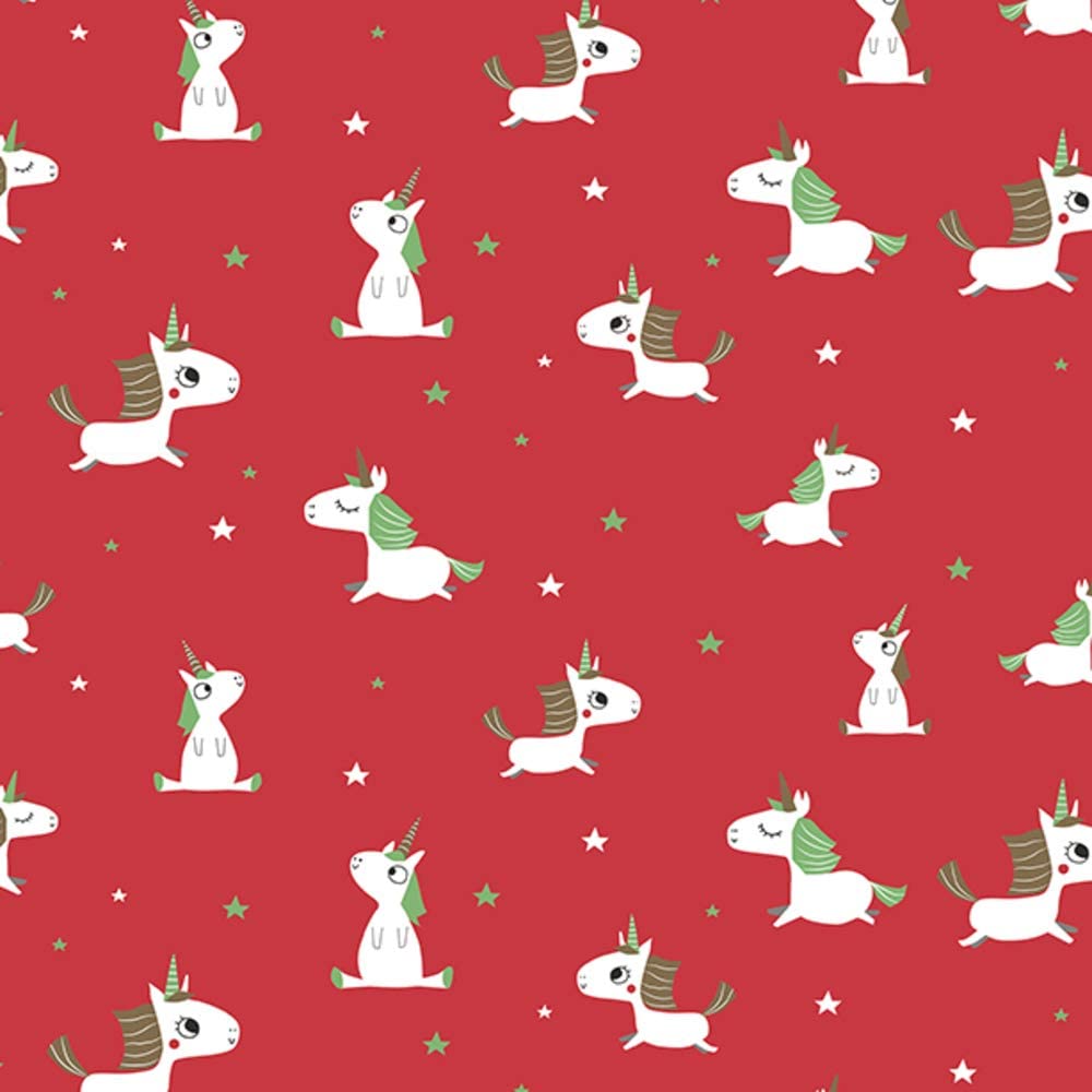 CLAIREFONTAINE Excellia Gift Wrap 80g 0.7x50M Xmas Unicorn Default Title