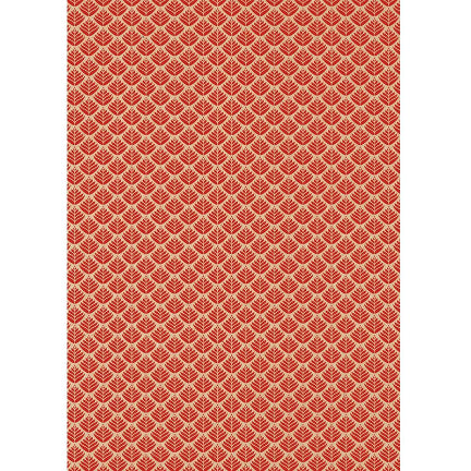 CLAIREFONTAINE Tiny Rolls Kraft 70g 0.35x5M Red Flower Default Title