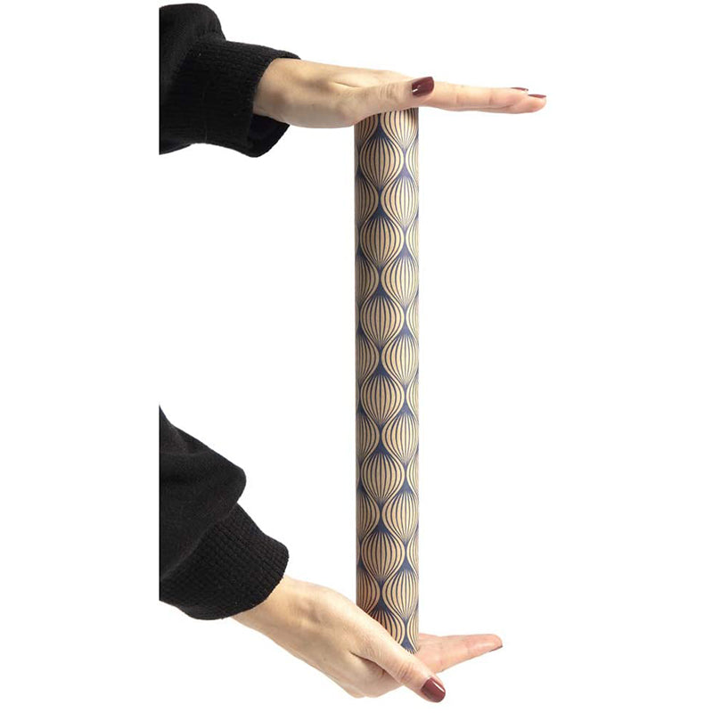 CLAIREFONTAINE Tiny Rolls Kraft 70g 0.35x5M Blue Leaf Default Title