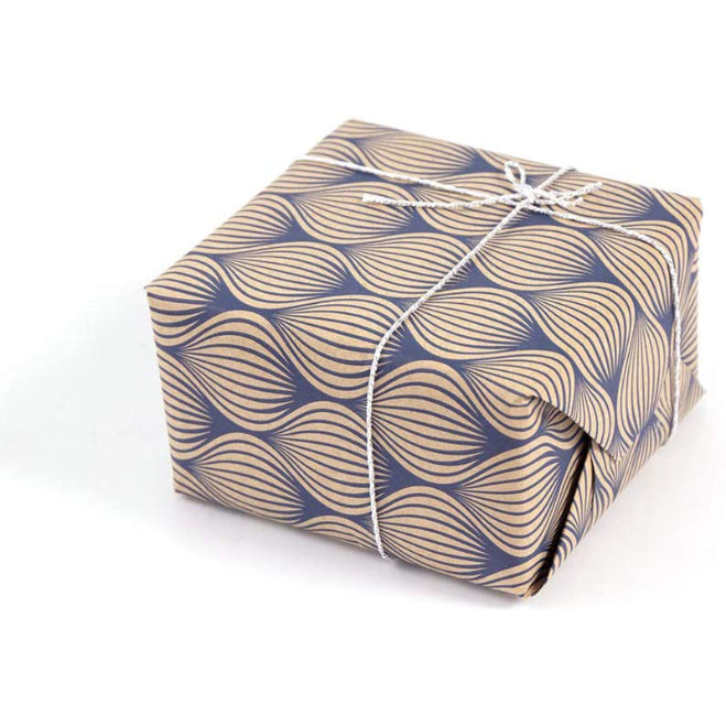 CLAIREFONTAINE Tiny Rolls Kraft 70g 0.35x5M Blue Leaf Default Title