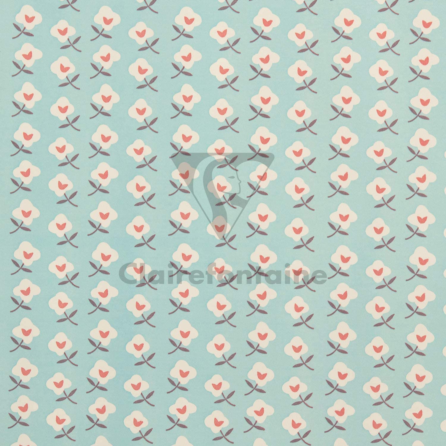 CLAIREFONTAINE Tiny Rolls Excellia 80g 0.35x5M Flowers Default Title