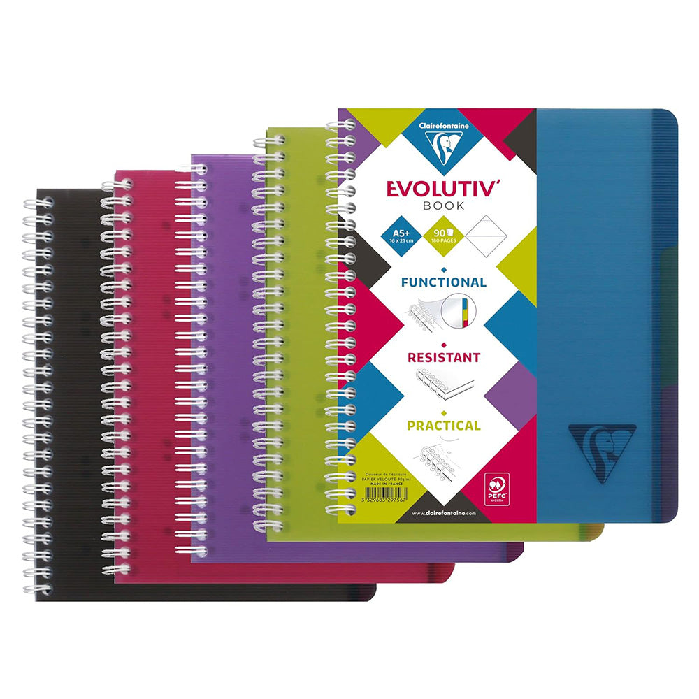 CLAIREFONTAINE Linicolor Intensive Subject Notebook A5+ 90s Assorted