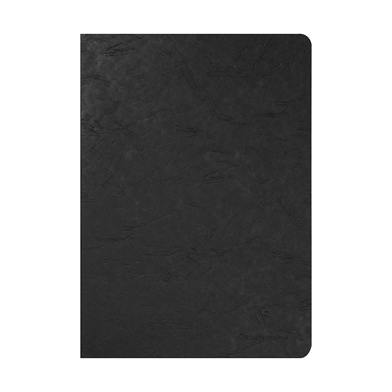 CLAIREFONTAINE Age Bag Stapled Notebook A4 48s Plain Black Default Title