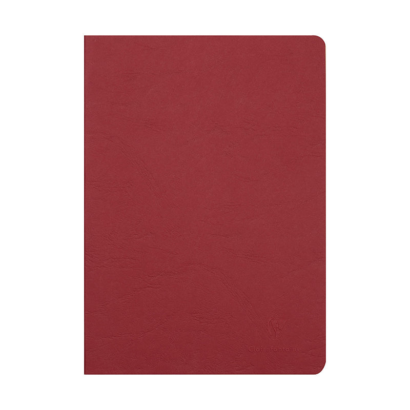 CLAIREFONTAINE Age Bag Stapled Notebook A4 48s Plain Red Default Title