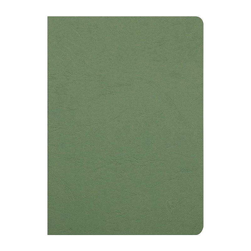 CLAIREFONTAINE Age Bag Stapled Notebook A4 48s Lined+Margin Green Default Title