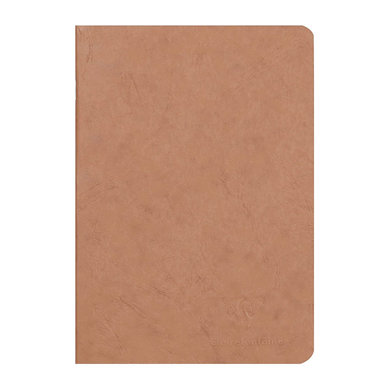 CLAIREFONTAINE Age Bag Stapled Notebook A5 48s Plain Tobacco Default Title