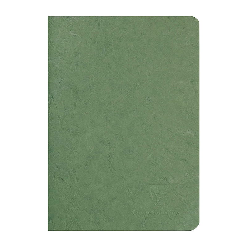 CLAIREFONTAINE Age Bag Stapled Notebook A5 48s Lined+Margin Green Default Title