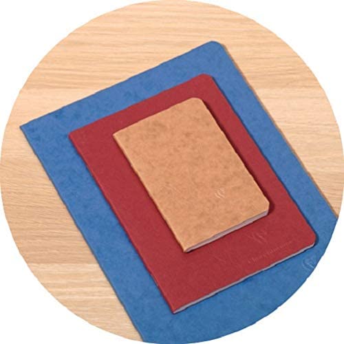 CLAIREFONTAINE Age Bag Stapled Notebook A6 48s Plain Green