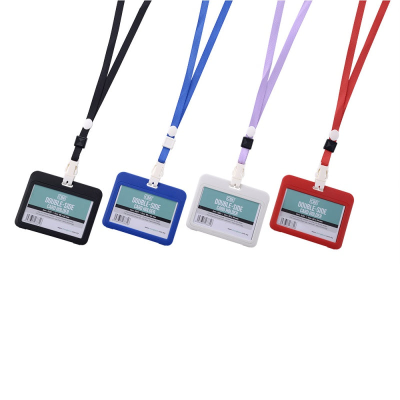 CBE ID Card Holder 3331+Lanyard H White Default Title