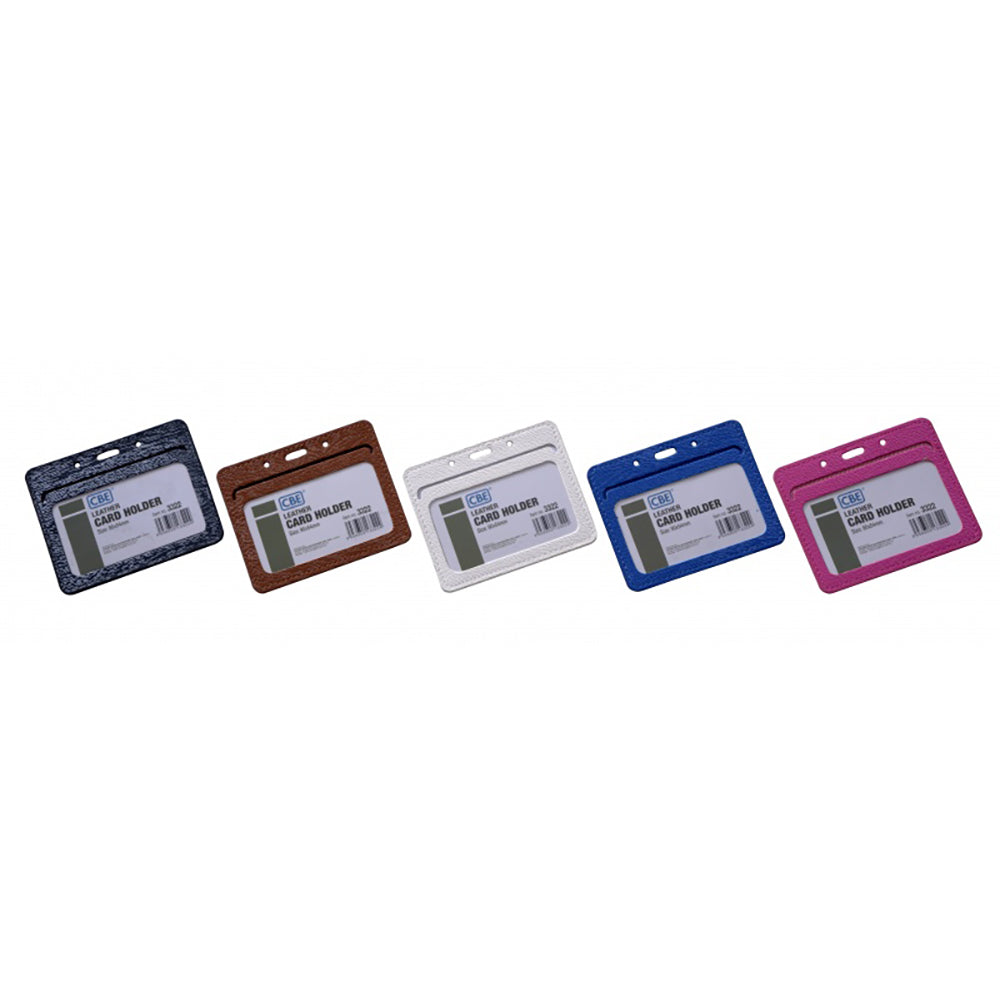 CBE Leather Card Holder 3317 Horz 90x54mm Pink