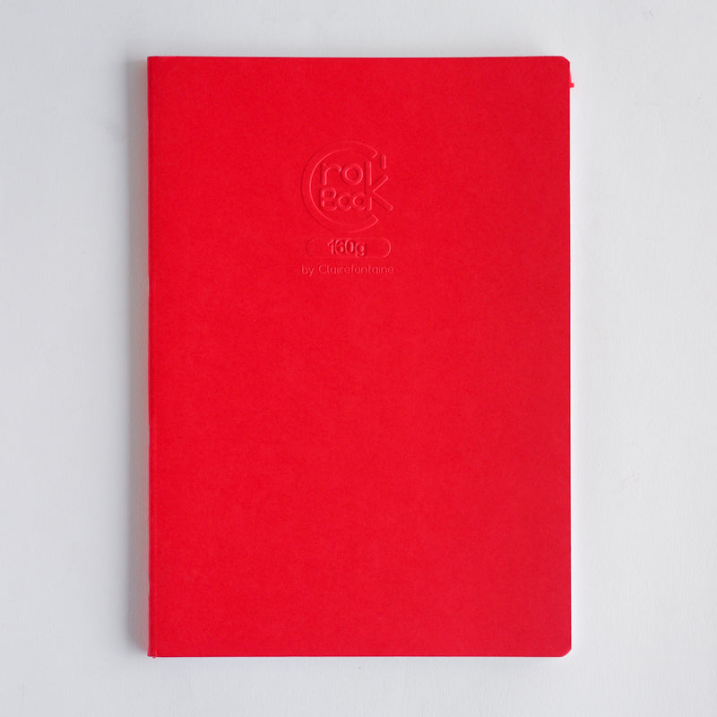 CLAIREFONTAINE Crok'Book Stapled A4 160gsm-Red Default Title