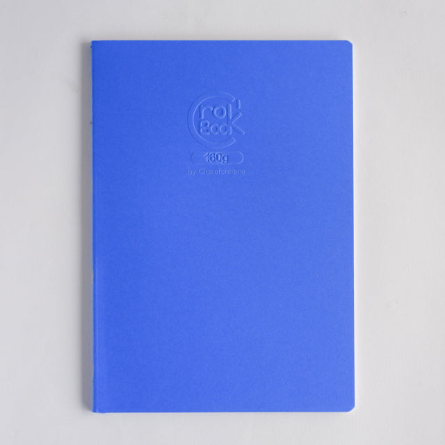 CLAIREFONTAINE Crok'Book Stapled A4 160gsm-Blue Default Title