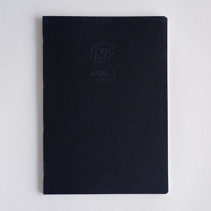 CLAIREFONTAINE Crok'Book Stapled A4 160gsm-Black Default Title