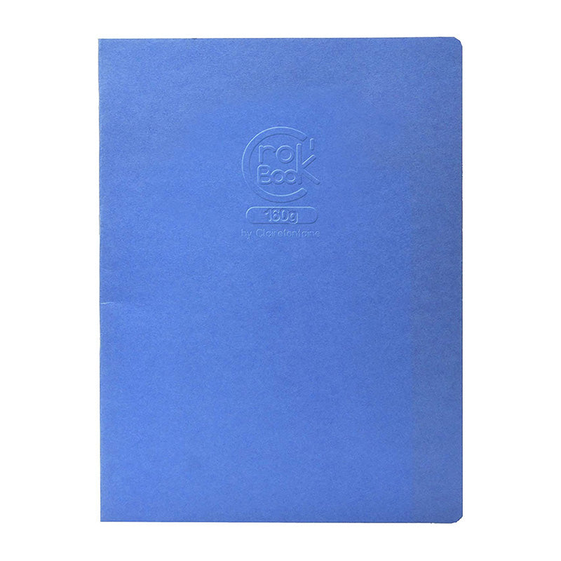 CLAIREFONTAINE Crok'Book Stapled 17x22cm 160gsm-Blue Default Title