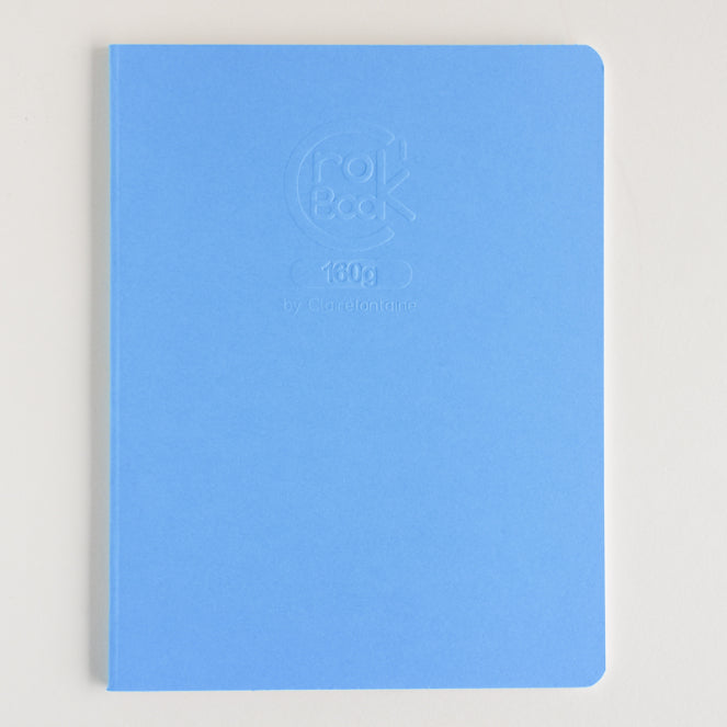 CLAIREFONTAINE Crok'Book Stapled 17x22cm 160gsm-Turquoise