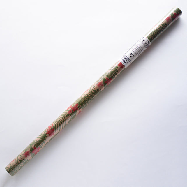 CLAIREFONTAINE Kraft Gift Wrap 70g 0.7x2M Tropical-Flowers&Lea Default Title